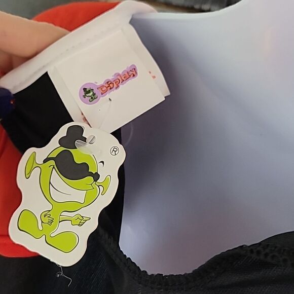 Court Jester Red, White, & Black Costume Girl's Size 4-6T - Picture 8 of 10